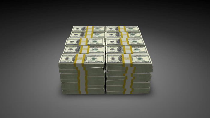 This is what 1 million dollars looks like in 100 dollar bills. - 9GAG