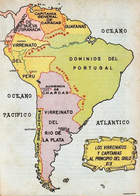 South America Map 1800 South America 1800 - 9Gag