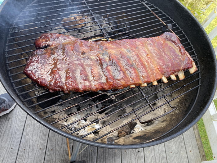 Pork ribs cooked using the 3 2 1 method 9gag