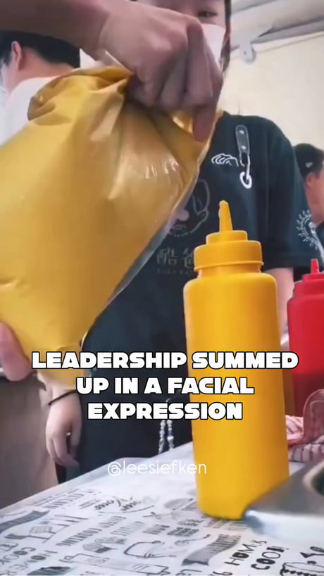 Leadership summed in a facial expression