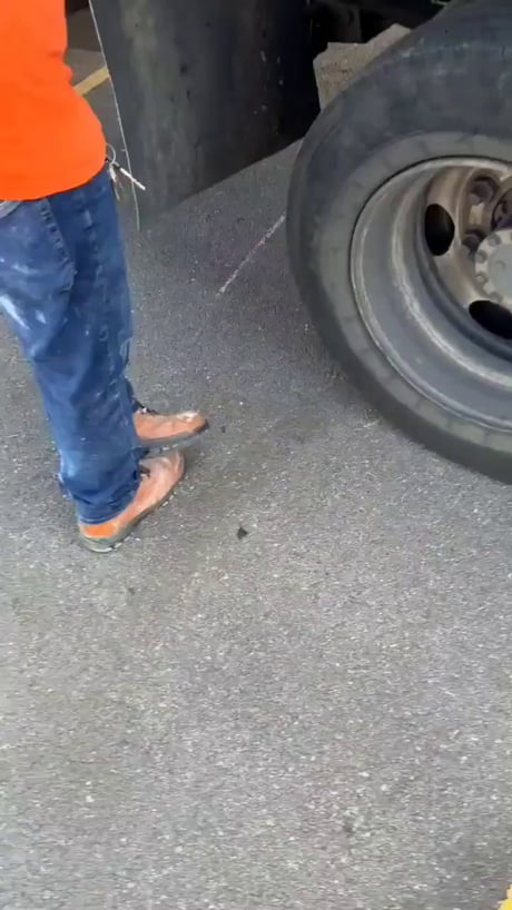 Just a normal day unloading a forklift