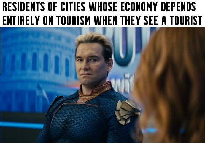 Please enjoy our city. We will not be helping you.
