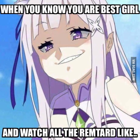 With All The Controversy Around Re Zero Just Know That Emilia Is Best Girl 9gag