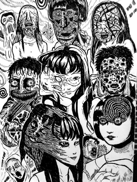 Drawing Junji Ito Art Style - harddrive1tbportableseagate