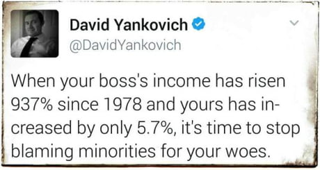 Y'all are blaming the wrong people for your misfortune