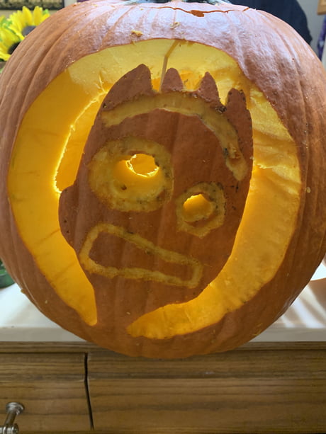 forky toy story pumpkin