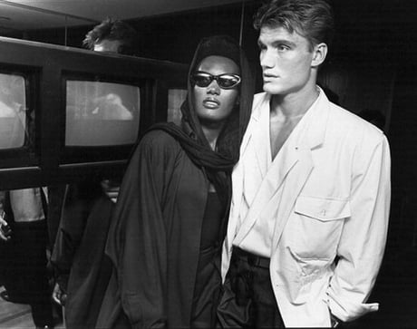 Dolph Lundgren And Grace Jones Looking Very Cool 9gag