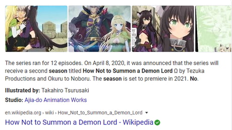 How Not to Summon a Demon Lord - Wikipedia