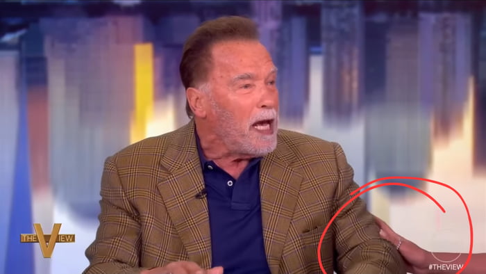 Do you remember, when Arnold was on The View, and he said the problem is `ILLEGAL` immigrants, and they gently tried to stop him live? Pepperidge Farm remembers…