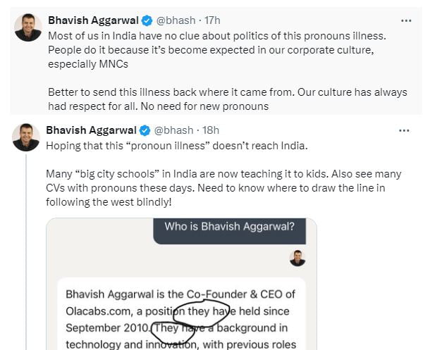 Founder/CEO of Indian version of UBER, receiving hate for this tweet ...