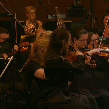 World-famous German conductor Herman Wolfgang von Schaumburg on stage to conduct
