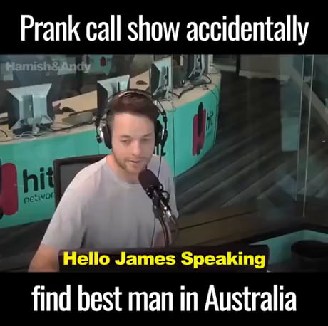 Prank call show accidentally finds best men in Australia