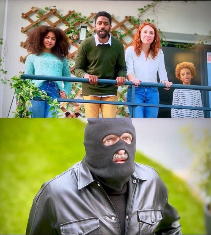 These are the selected actors for a TV commercial promoting anti-burglary equipment in France.