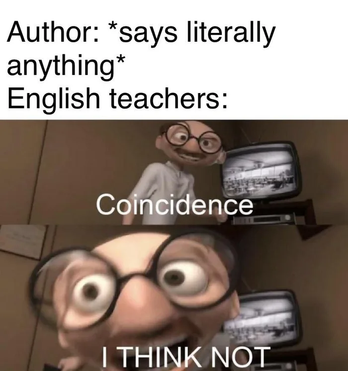 English teacher meme