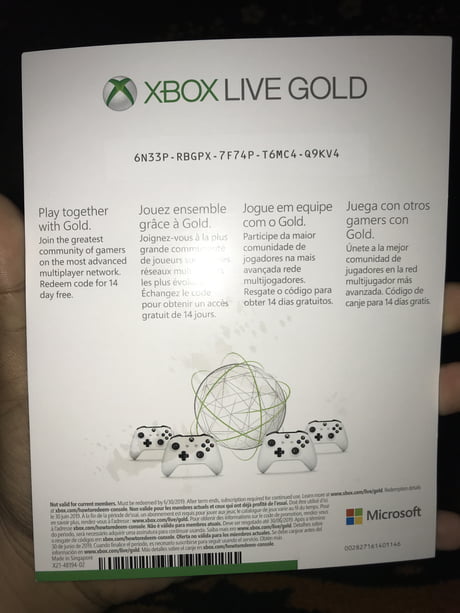 free 14 day xbox live code