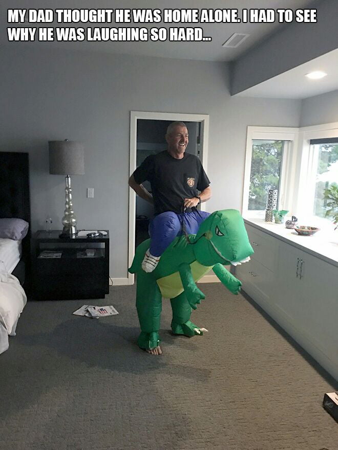 Riding Barney.