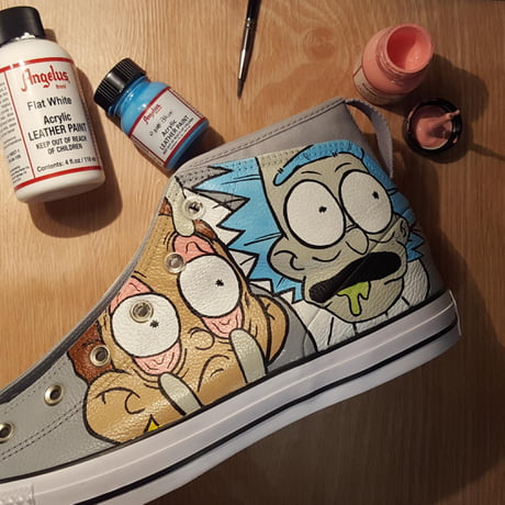 custom leather converse