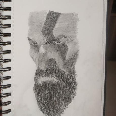 Kratos sketch by sksakibur on DeviantArt