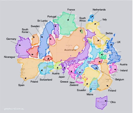 The True Size Of Australia The True Size Of Australia - 9Gag The True Size Of Australia The True Size Of Australia - 9Gag