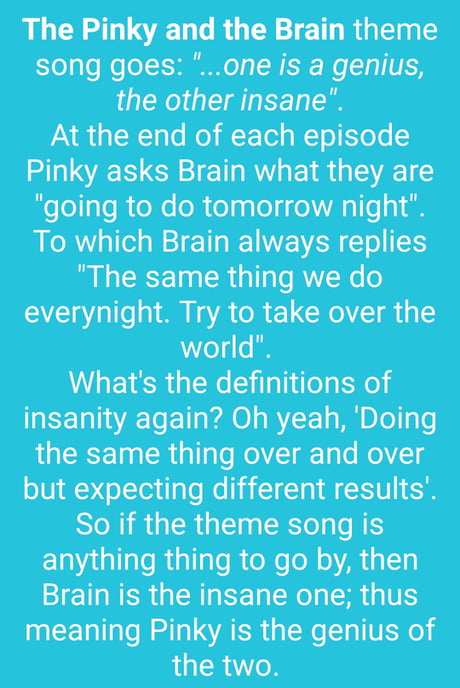 pinky and the brain theme song pinky and the brain theme song