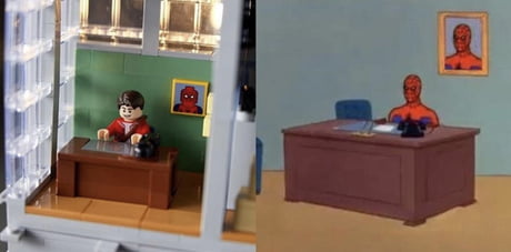The new lego set Daily bulge includes the spider man meme! - 9GAG