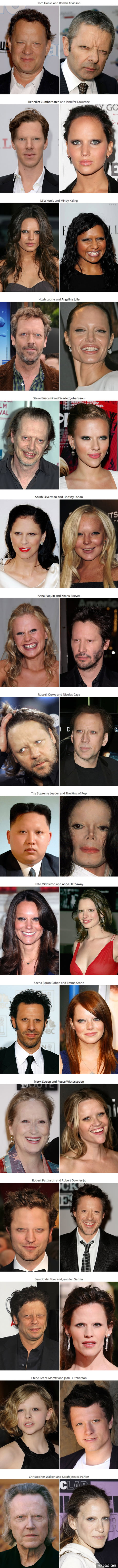 32 Celebrities Without Eyebrows 9GAG