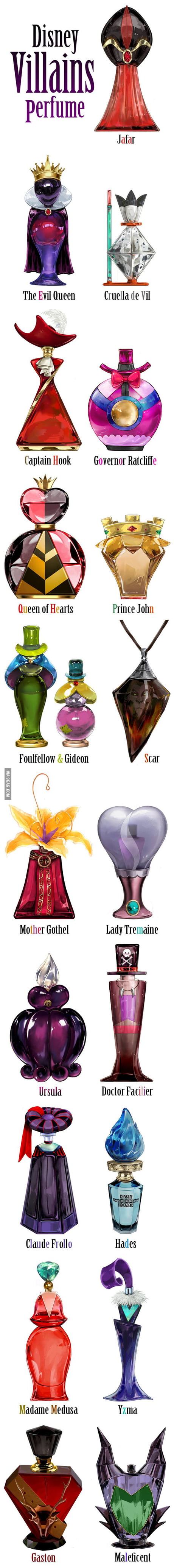 Disney Villains Perfume Bottles