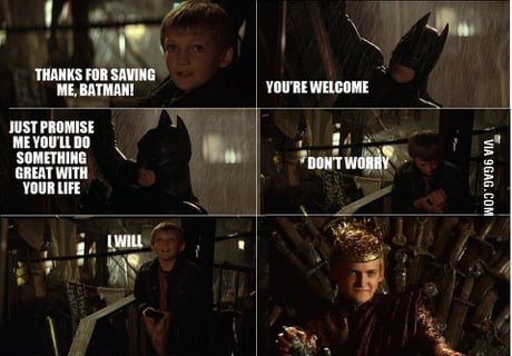 Joffrey in Batman Begins..! - 9GAG