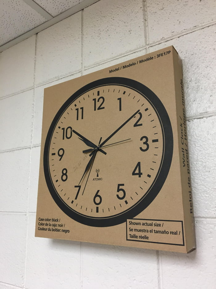 Used the gut from a broken clock and a new clock box to "make" a new clock.