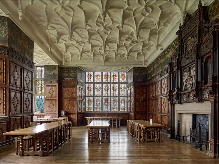 The Tudor Great Chamber at Gilling Castle, Gilling East, Yorkshire ...