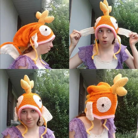 Yarn bits to Magikarp hat - 9GAG