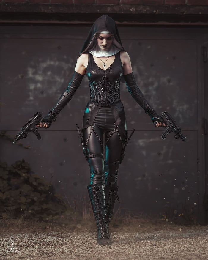 The Saints Nun Hitmanabsolution By Opheiaart 9gag