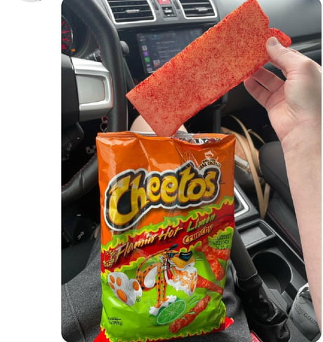 Enjoy your flaming hot Cheeto bar! - 9GAG