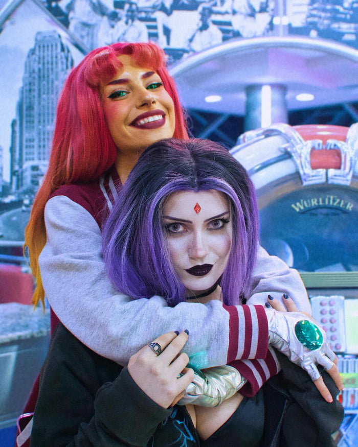 Starfire And Raven By Martycipher And Reylacosplay On Instagram 9gag 