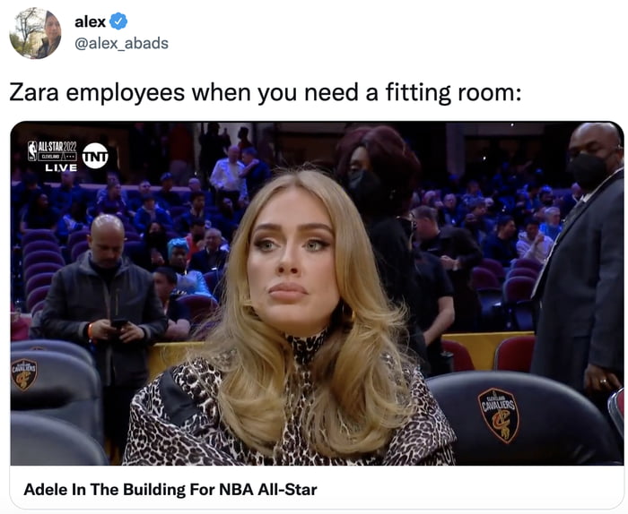 Adele's Appearance At The NBA All-Star Game Sparks Memes - 9GAG
