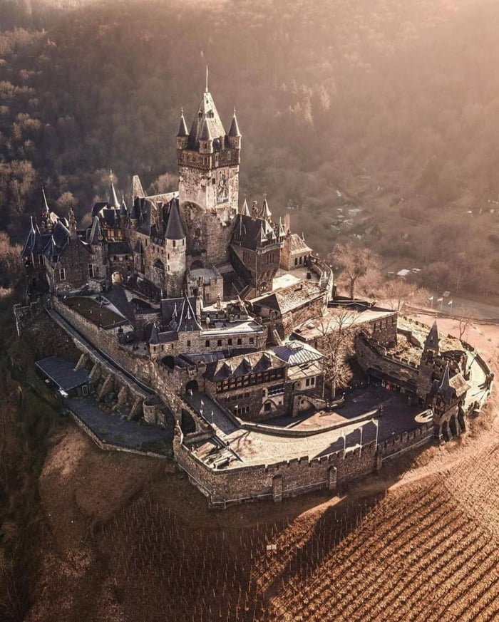 Reichsburg Cochem castle in Germany.