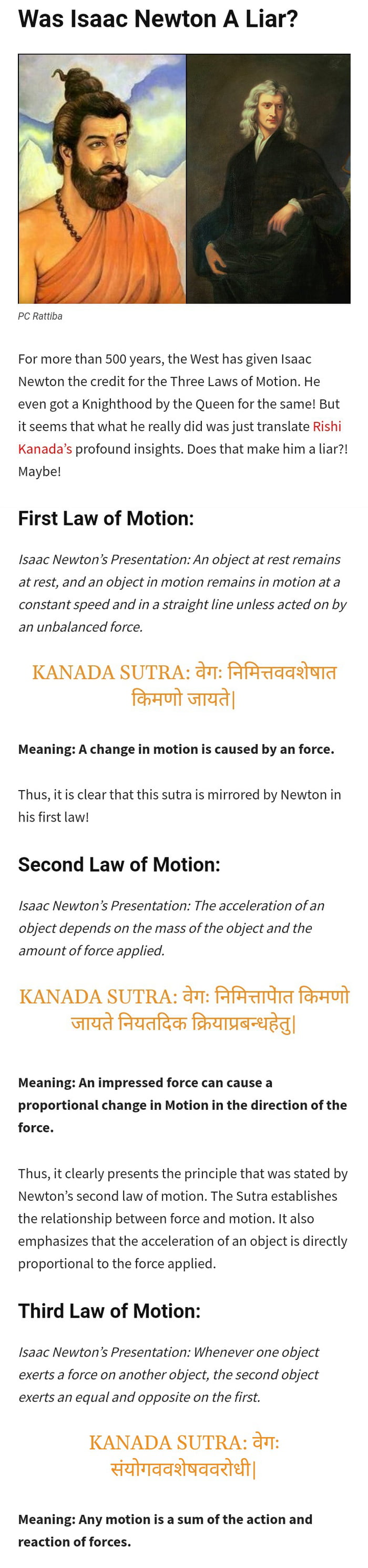 Rishi Kanad was a pioneer expounder of realism and the founder of ...