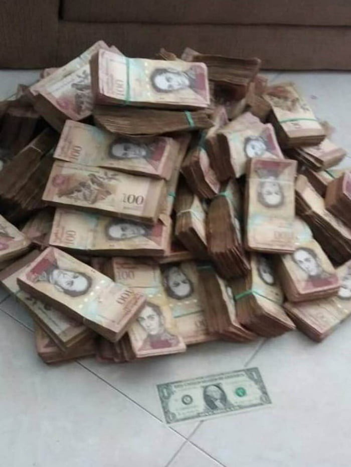 This Is 1 USD In Venezuelan Bolivars 2 394 550 VEF Hyperinflation 