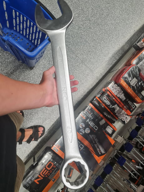 Huge wrench on sale