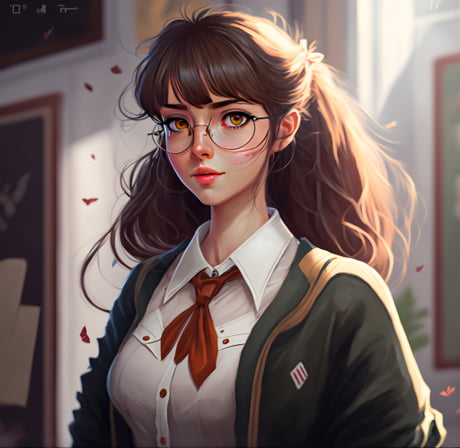 Anime Girl Student