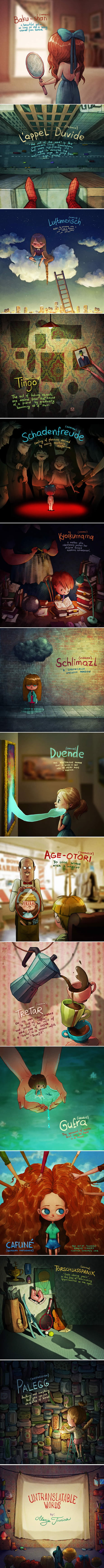 23 Charming Illustrations Of Untranslatable Words From Other Languages