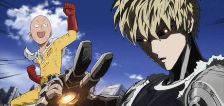 Saitama and Genos with a Jojo pose - 9GAG