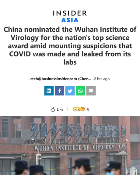 China Is Also Calling The Institute To Win A Nobel Prize 9gag