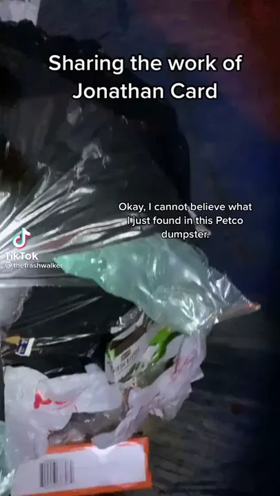A TikTok user shared that they found a live animal in the dumpster at Petco. On their Instagram post they had also found a bearded dragon in a dumpster at Petsmart. Disgusting. - A TikTok user shared that they found a live animal in the dumpster at Petco. On their Instagram post they had also found a bearded dragon in a dumpster at Petsmart. Disgusting. -