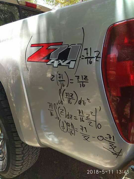 When math and driving is life...
