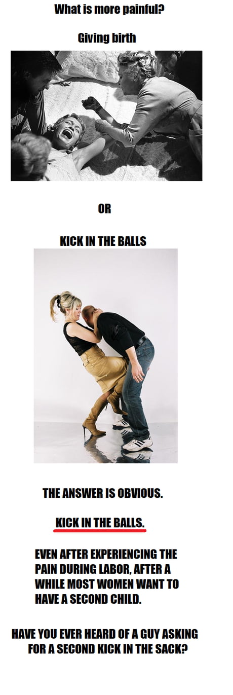 Women Kicking Men In The Balls