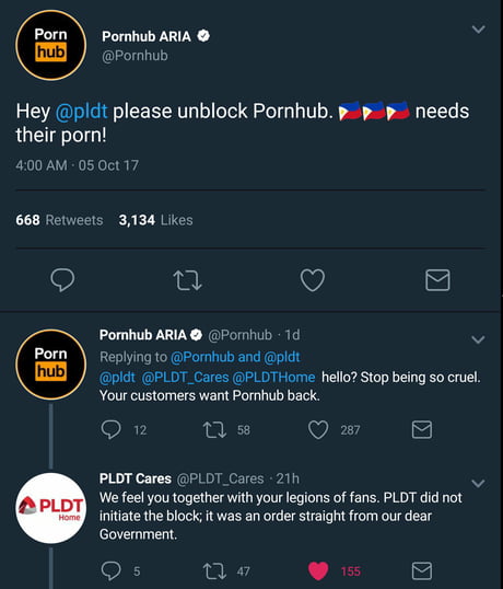 Unblok Pornhub - Phillipines goverment block pornhub, this is abomination and one step ahead  of world destruction - 9GAG