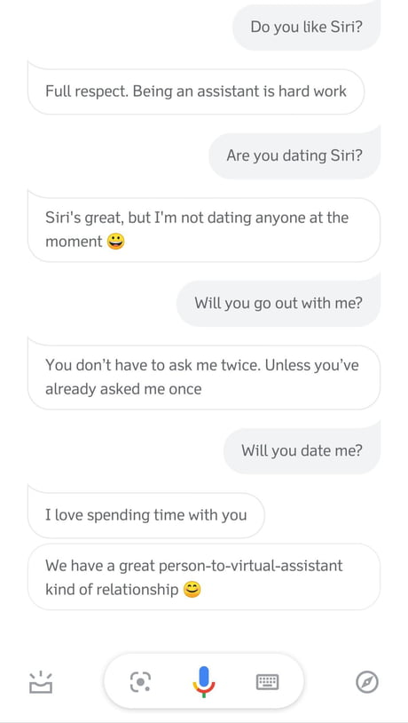 This Is The Response Of Google Assistant To Me After Asking Her For A Date 9gag