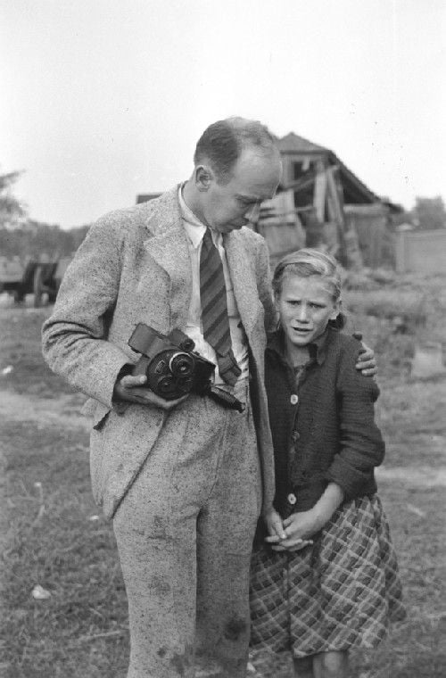 Ten-year-old Kazimiera Mika, whose older sister was killed while ...