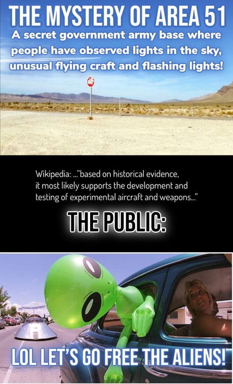 Not an area 51 meme - 9GAG